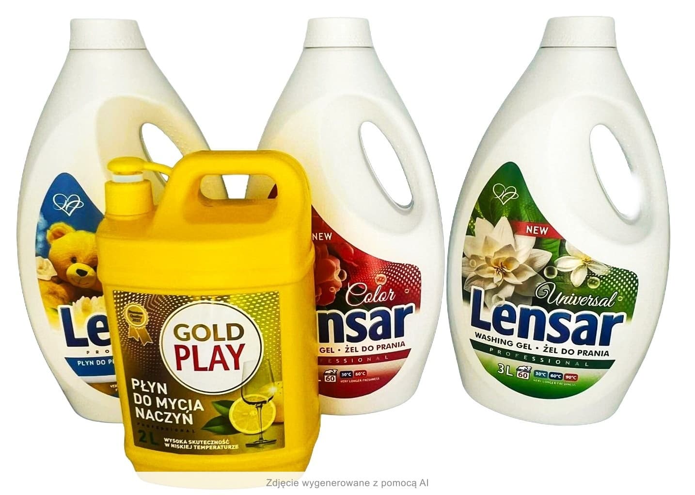 Zestaw Lensar 3×3L + GoldPlay Płyn do naczyń 2L